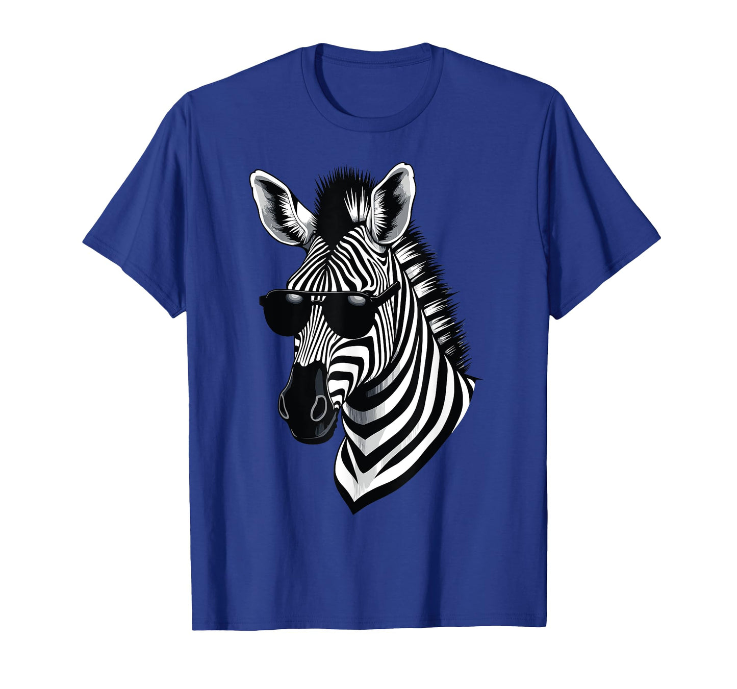 Zebra Sunglasses Funny Wildlife Zebra Graphic T-Shirt