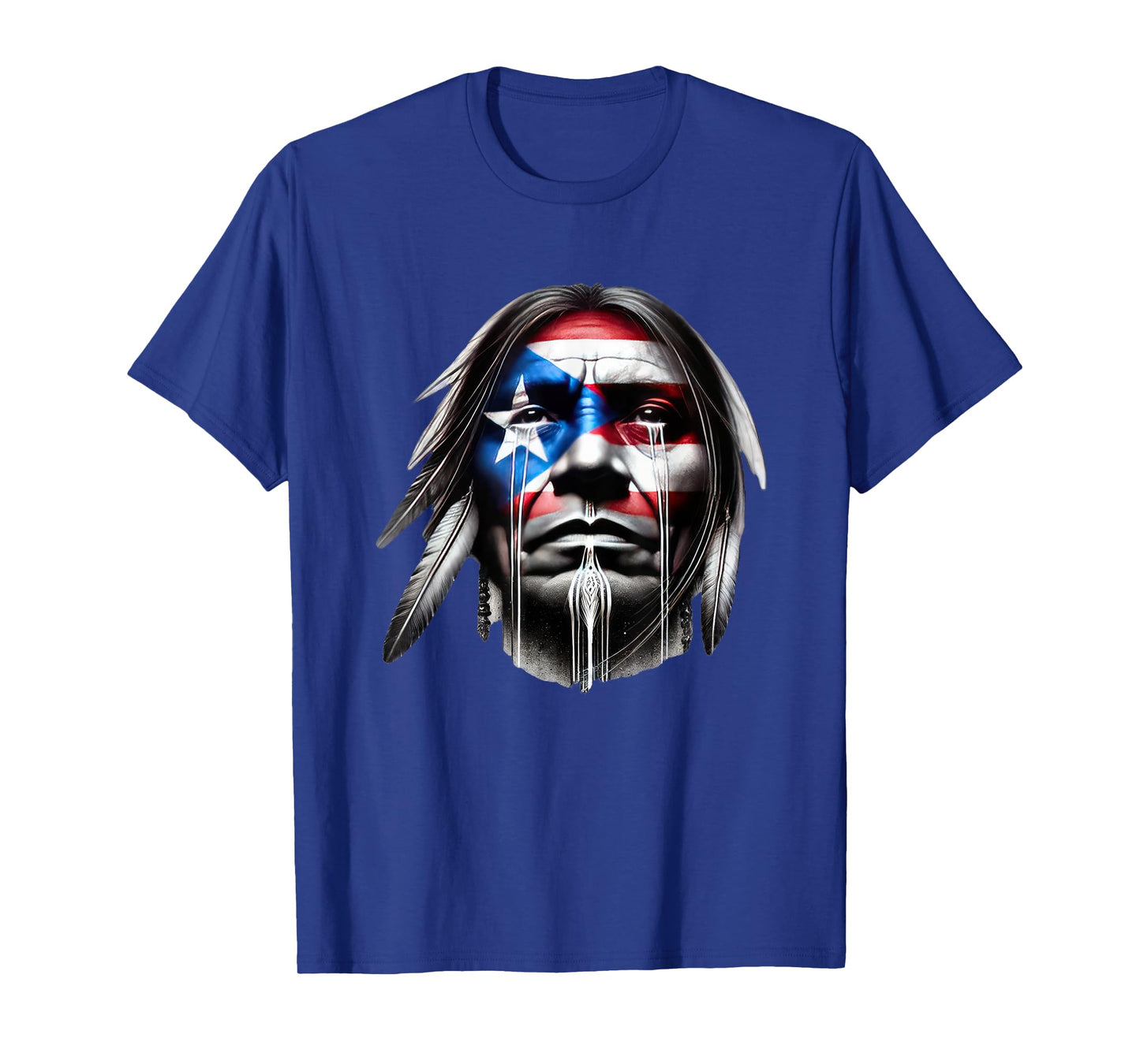 Taino Tears Protest Puerto Rican Flag Crying Native American T-Shirt