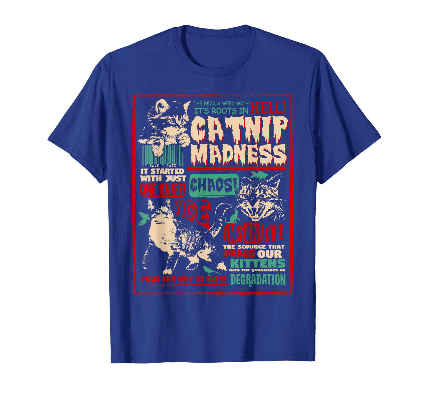 Catnip Madness Cute Kitten Cat Lover Gift Cat Owners T-Shirt