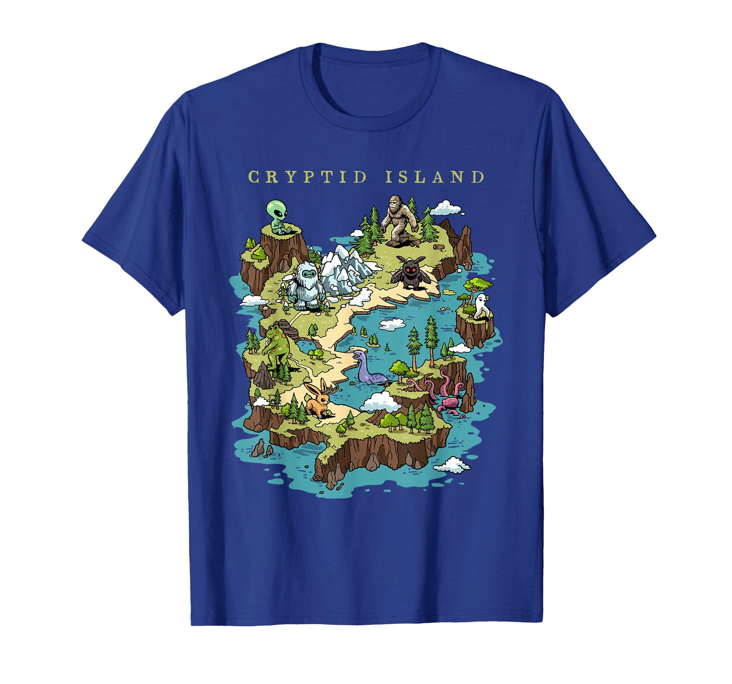 Cryptid Shirt Bigfoot Loch Ness Monster Mothman Jersey Devil T-Shirt