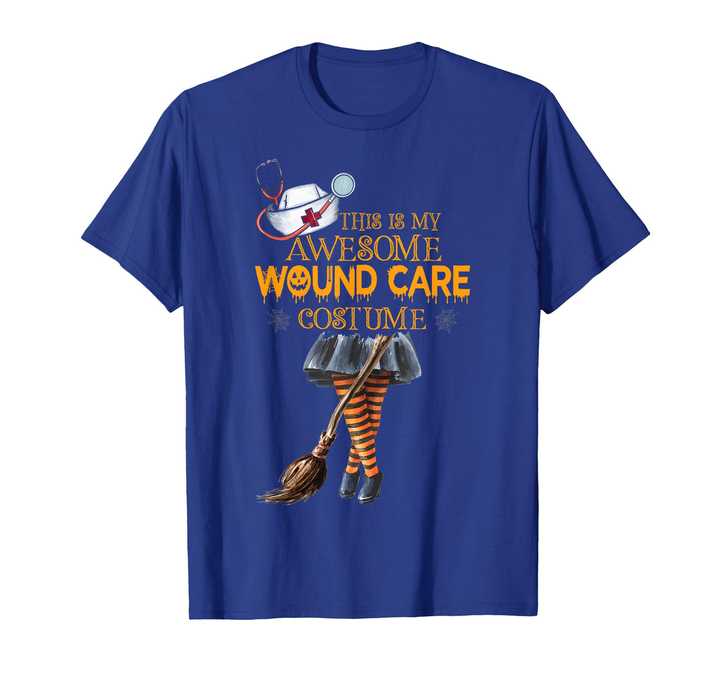 Wound Care Nurse Costume Witch Halloween Nurse T-Shirt