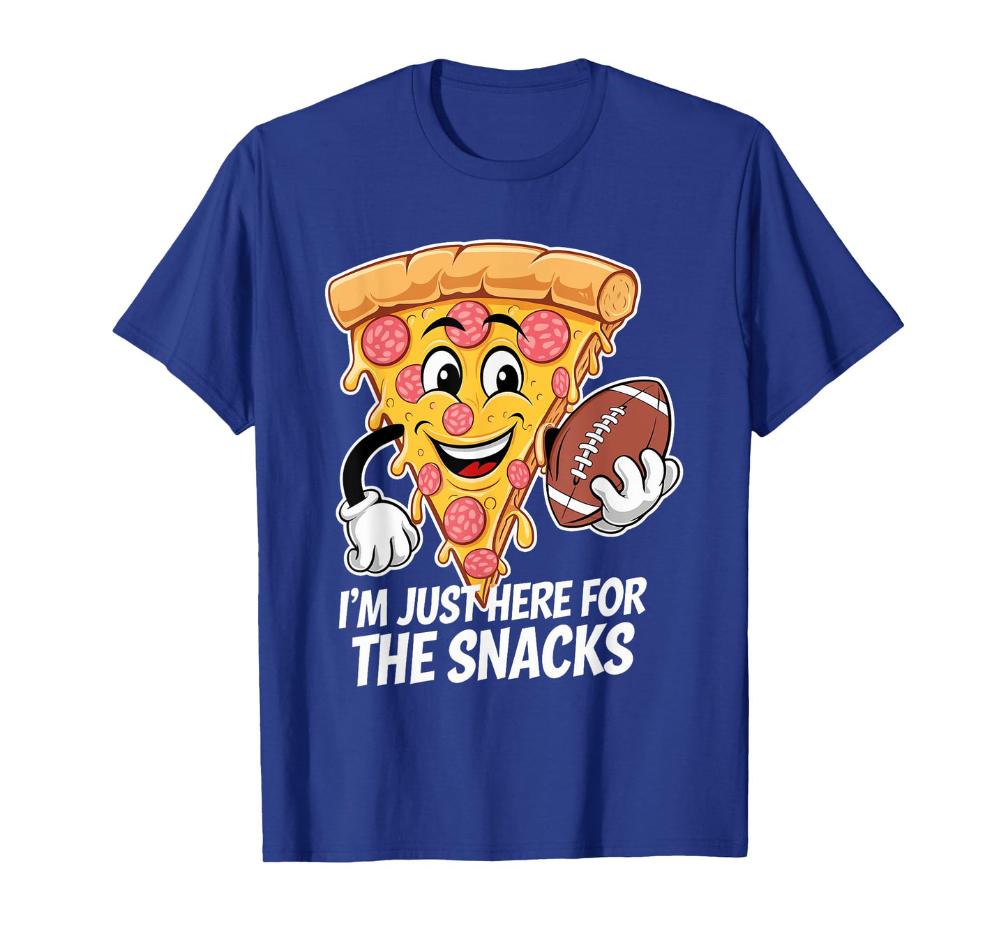 Funny I'm Just Here For The Snacks Football T-Shirt