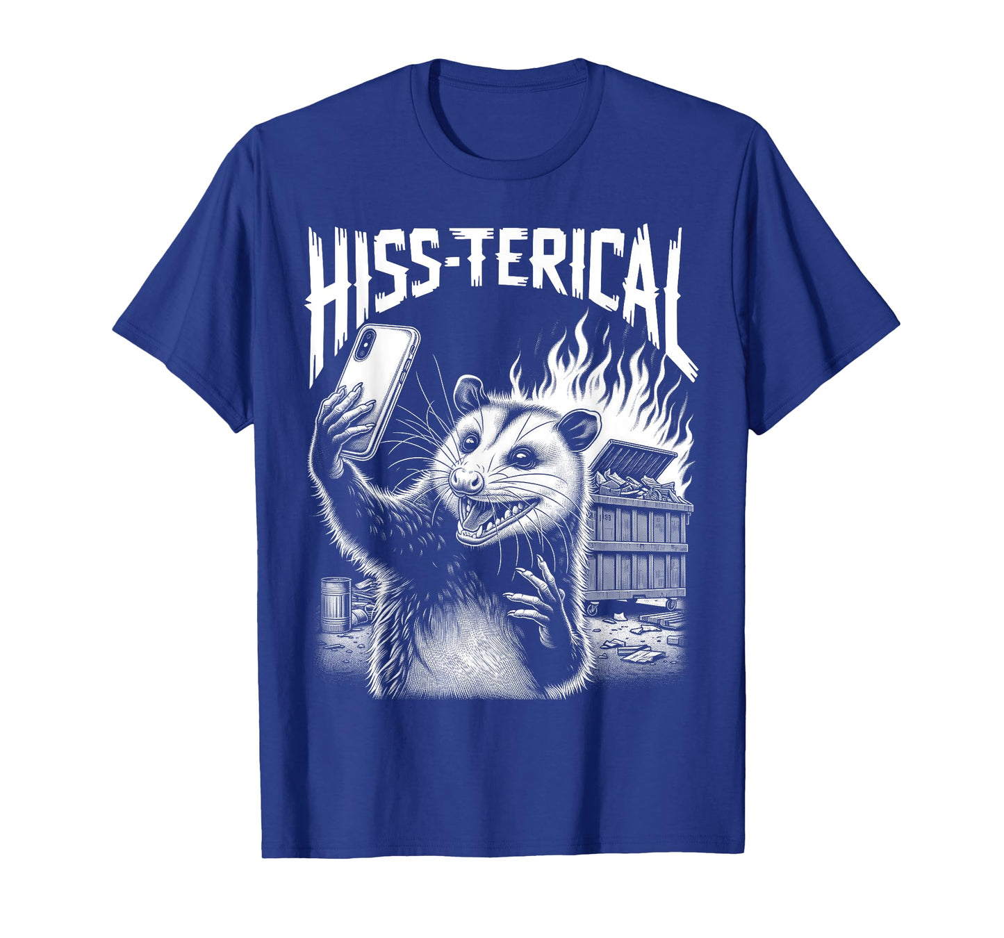 Opossum Funny Hiss-terical Selfie Meme Possum Graphic T-Shirt