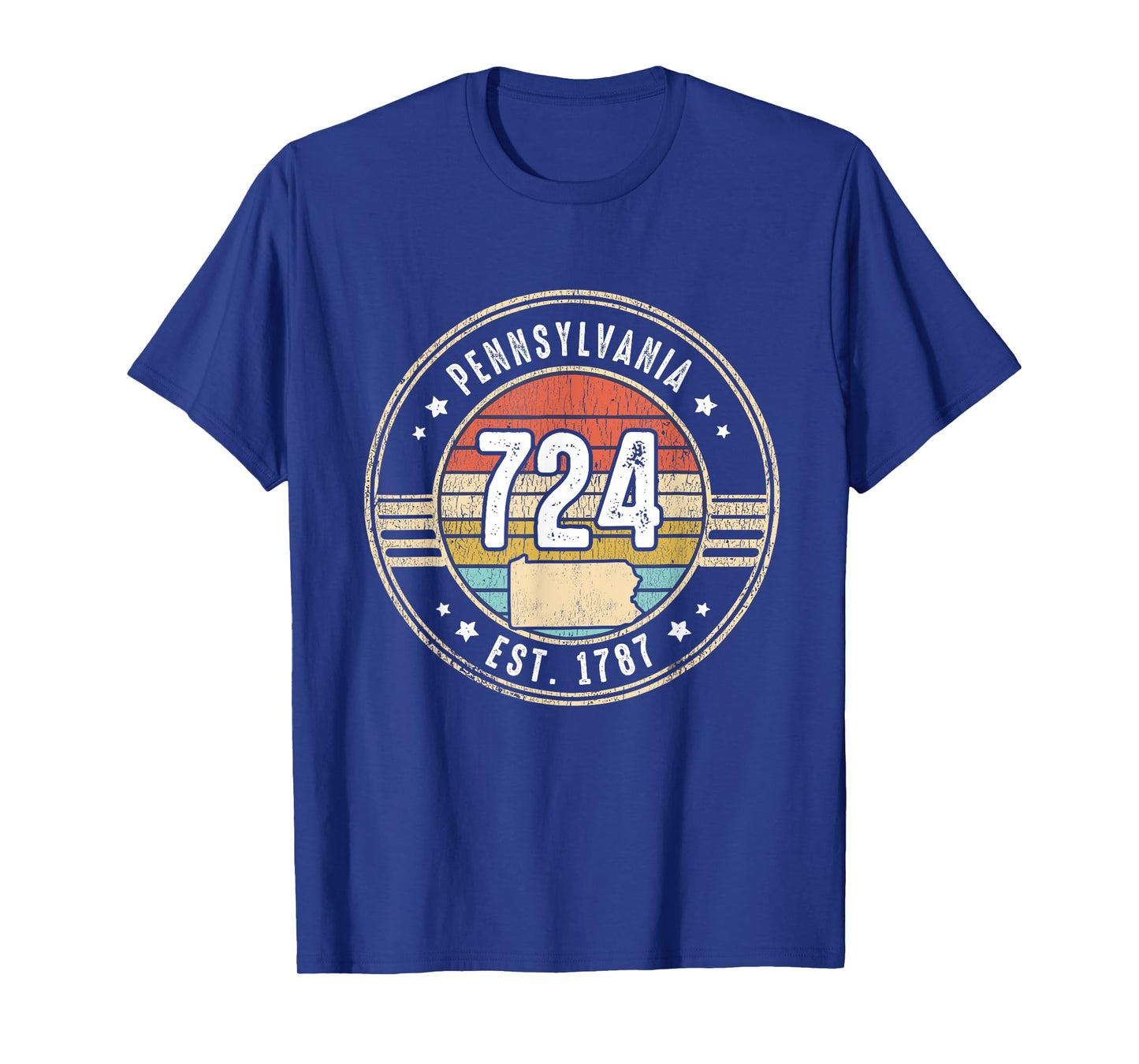 Pennsylvania Area Code 724 Home State Pride Souvenir T-Shirt