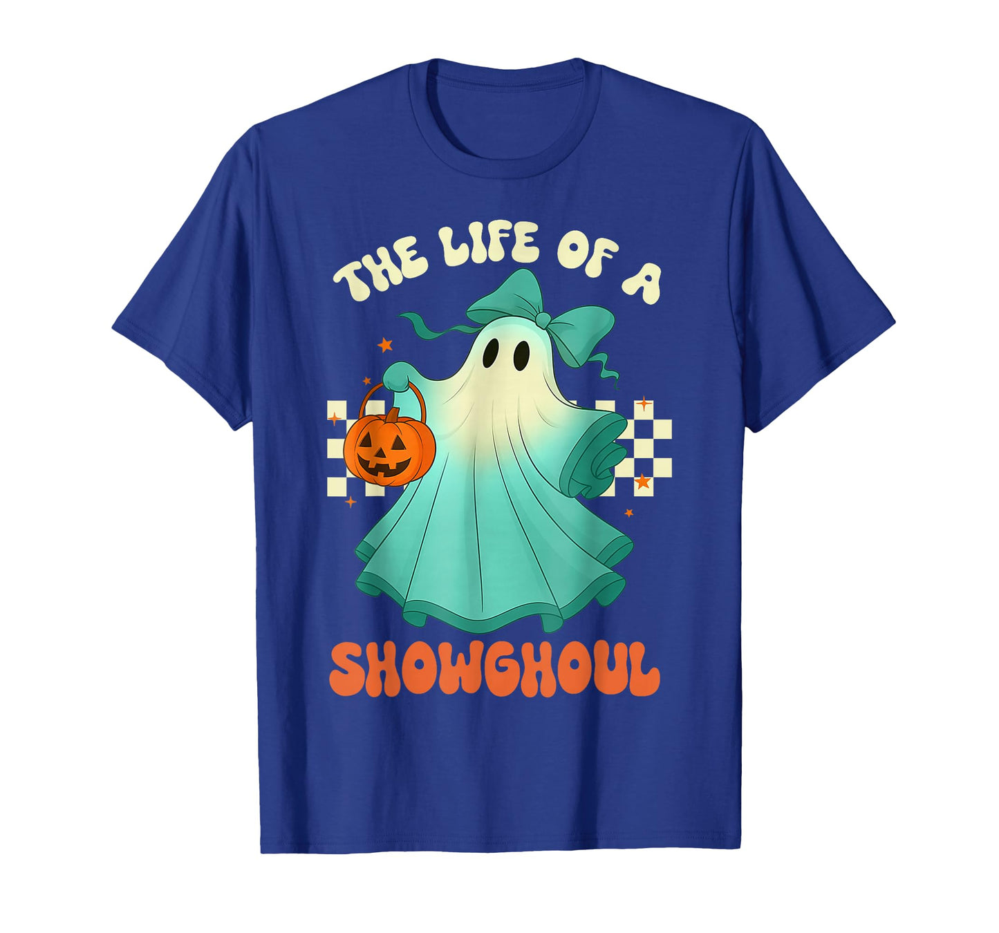 The Life of A Showghoul Retro Halloween Spooky Girls T-Shirt