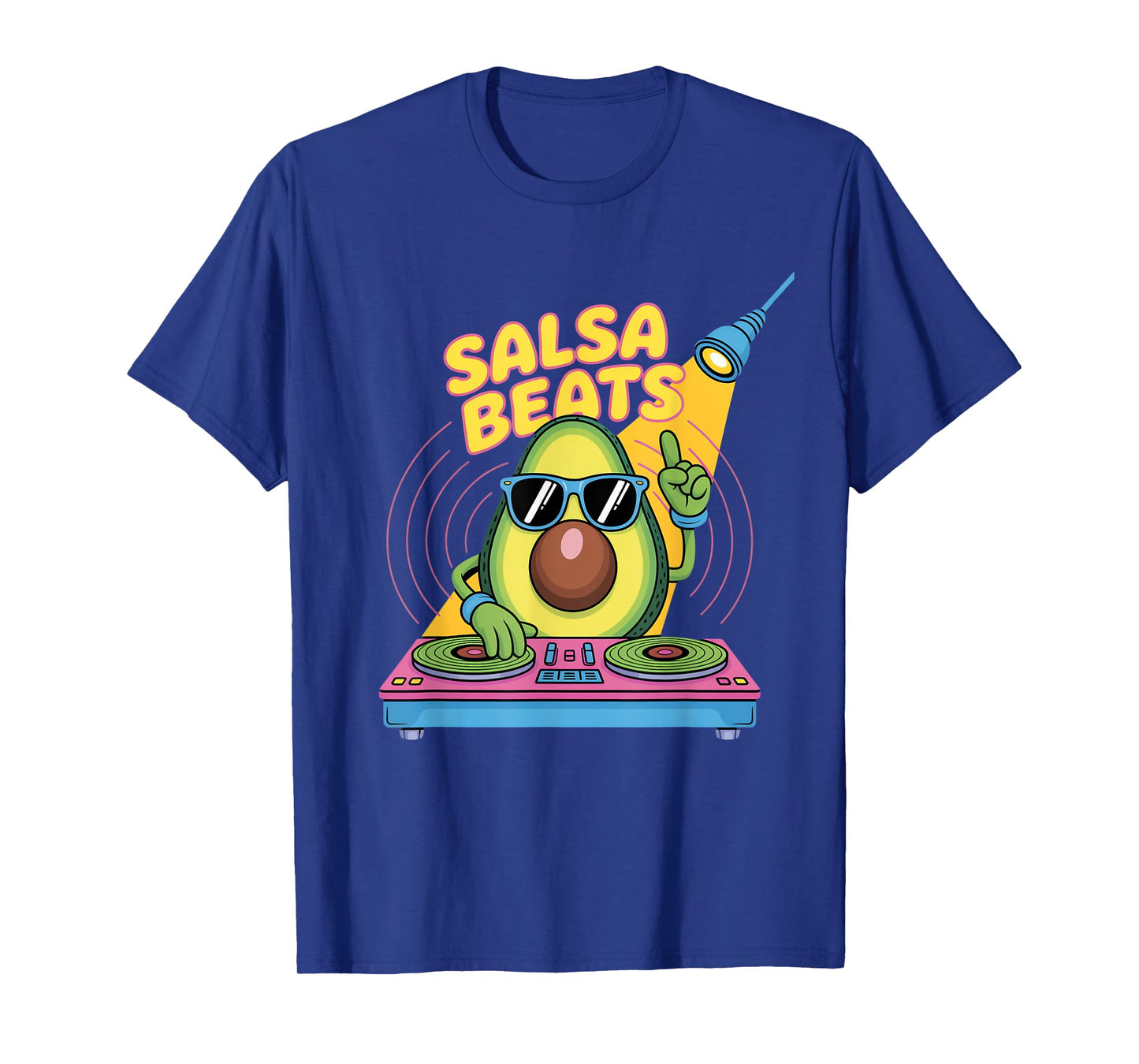 Salsa Beats Avocado Dj Party Vibes T-Shirt