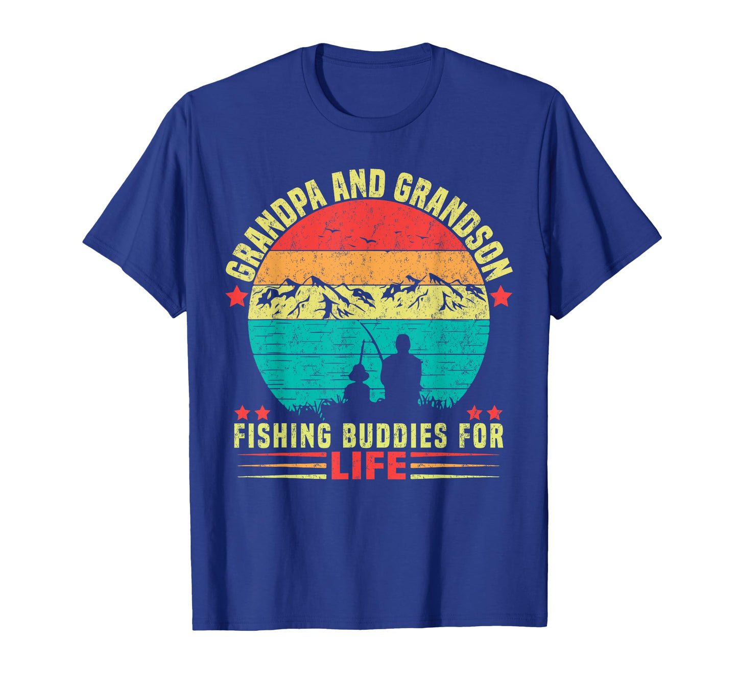 Grandpa And Grandson Fishing Buddies For Life T-Shirt