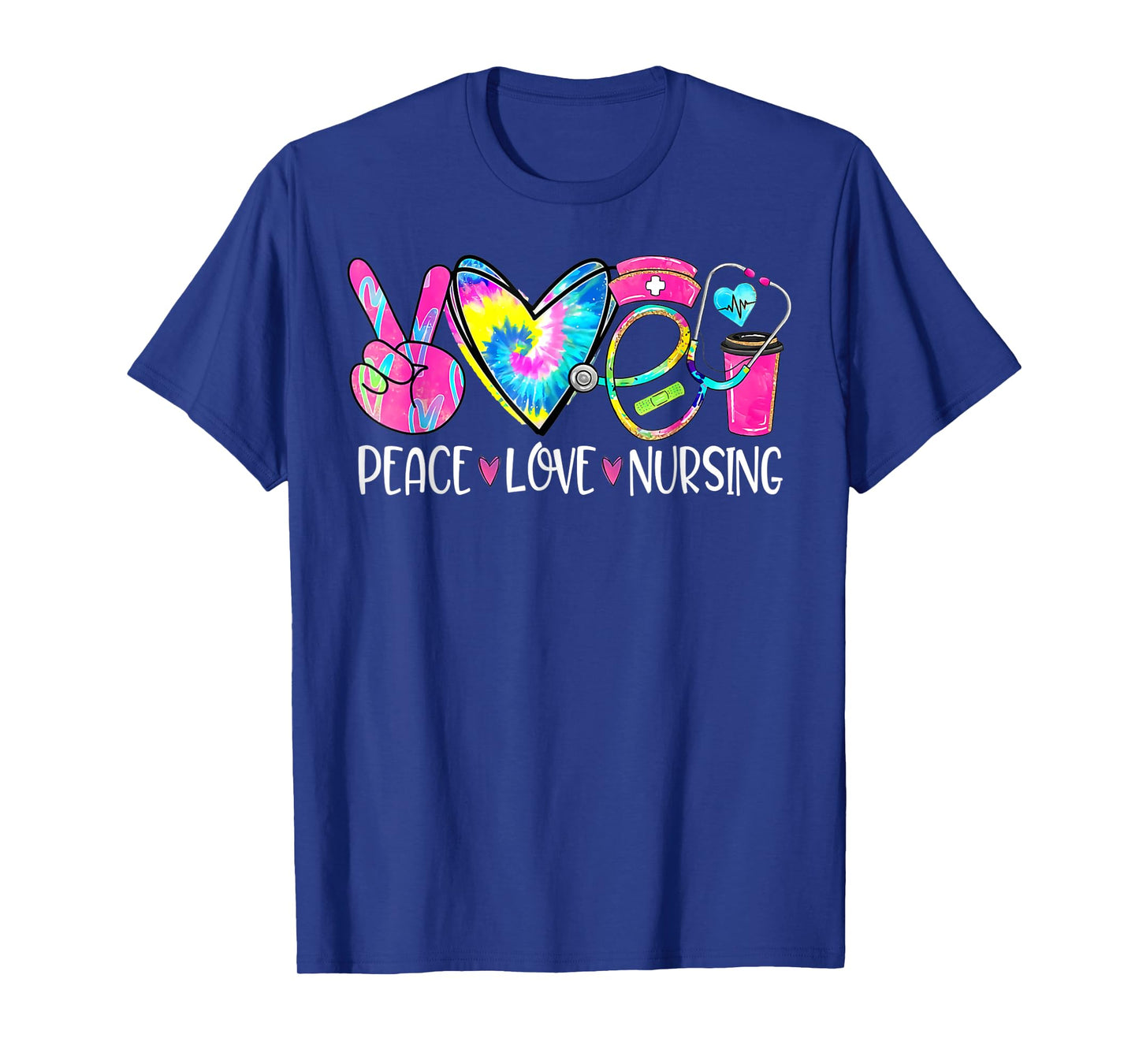 Peace Love Nursing Stethoscope Nurse Life Nurse Week 2024 T-Shirt