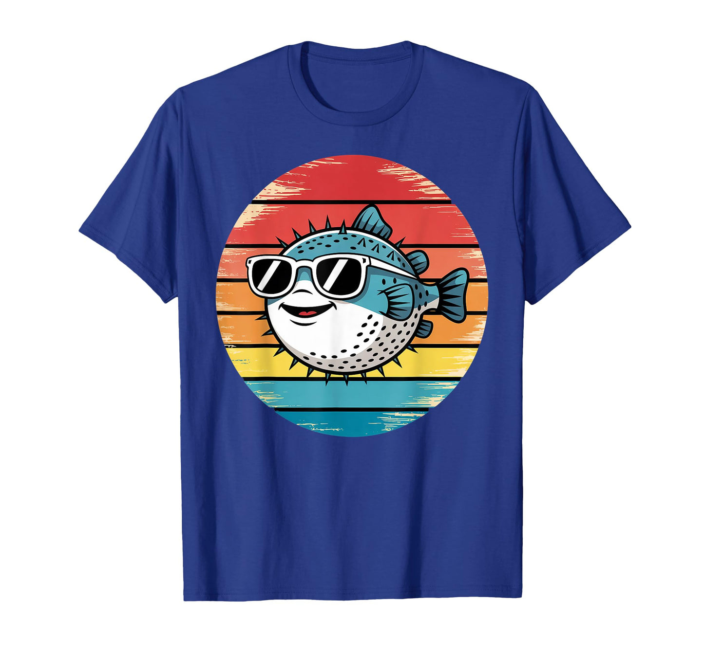 Vintage Pufferfish Fishing Fish Pufferfish T-Shirt