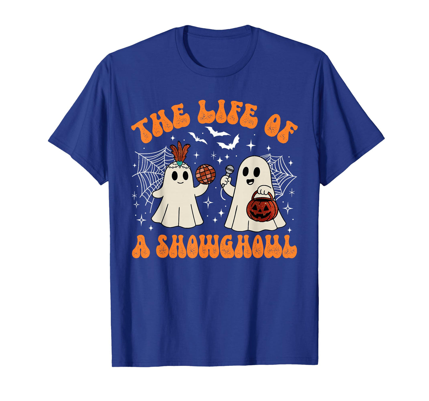 The Life of A Showghoul Cute Ghost Halloween Retro T-Shirt
