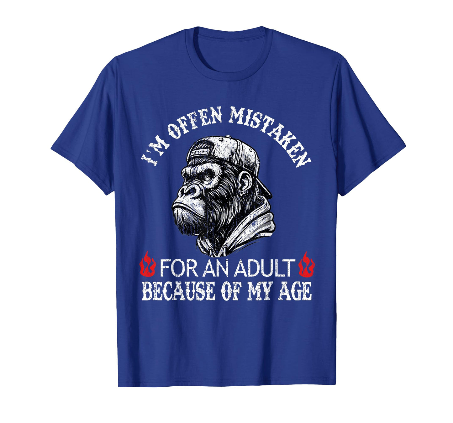 I'm Often Mistaken for an Adult Because of My Age Monkey T-Shirt