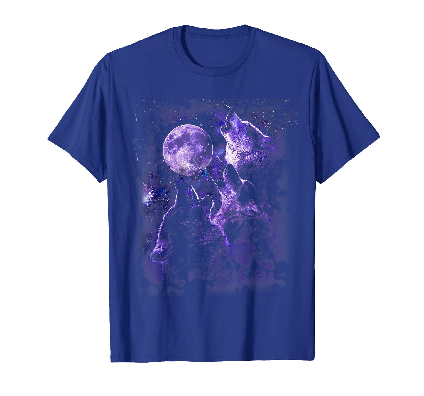Wolf Howling At The Moon T-Shirt Wildlife Wolves Lovers Men T-Shirt