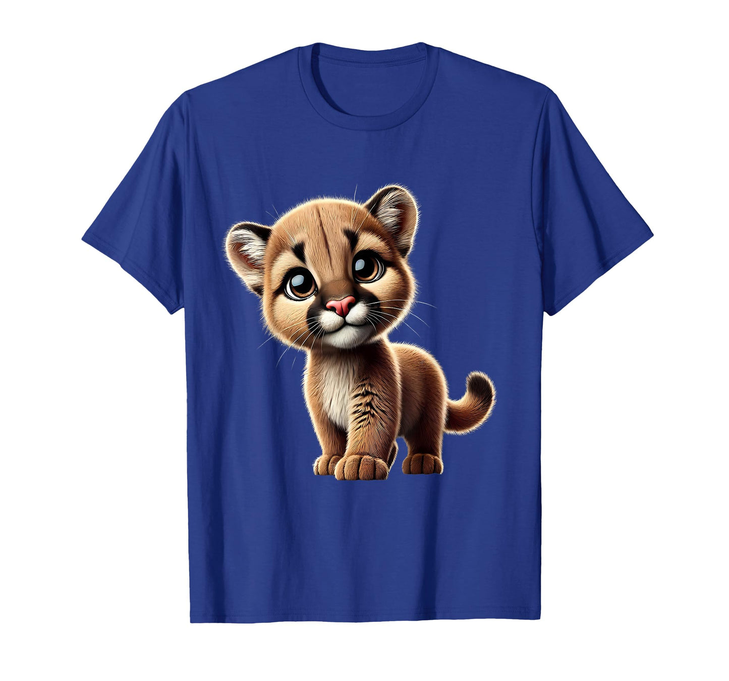 Cute Cougar Cub Adorable Wildlife Art T-Shirt