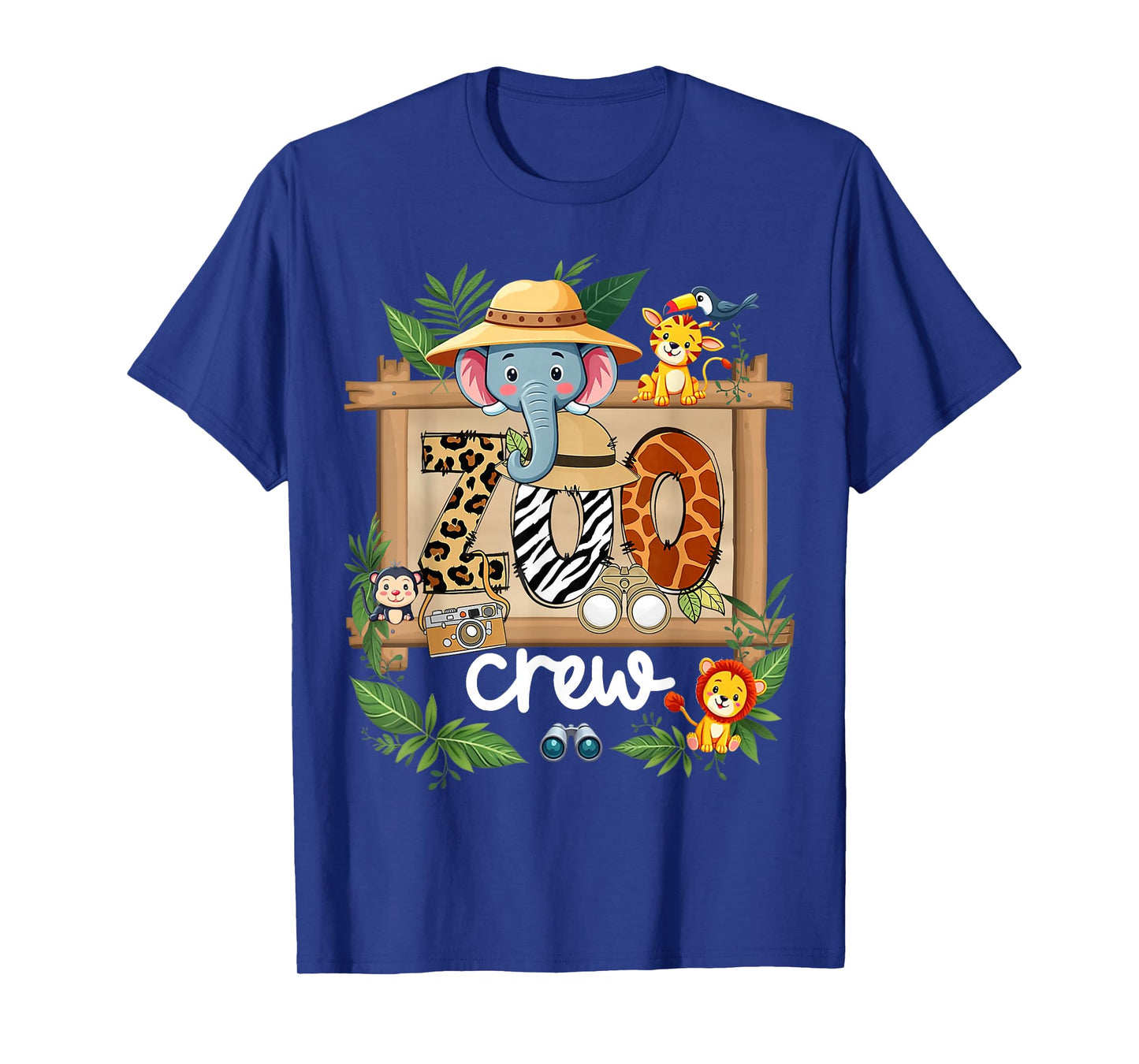 Zoo Crew Safari Wildlife Animal Zoo Keeper Matching Kids T-Shirt
