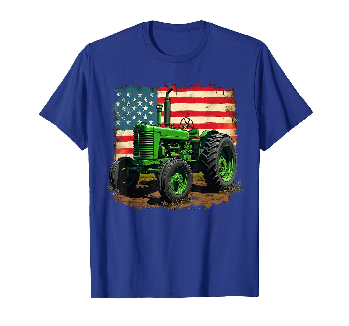 Agriculture Farm Tractor USA Flag tractor American farm USA T-Shirt