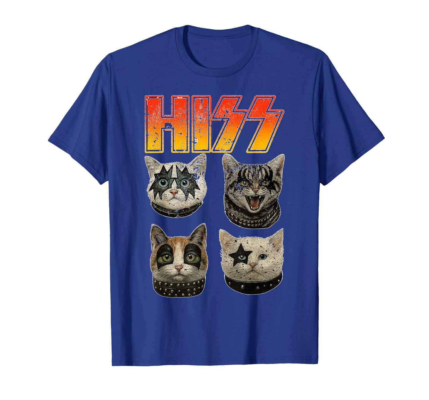 Hiss Cats Rock Kittens Kitty Rocking Music Cat Lovers T-Shirt