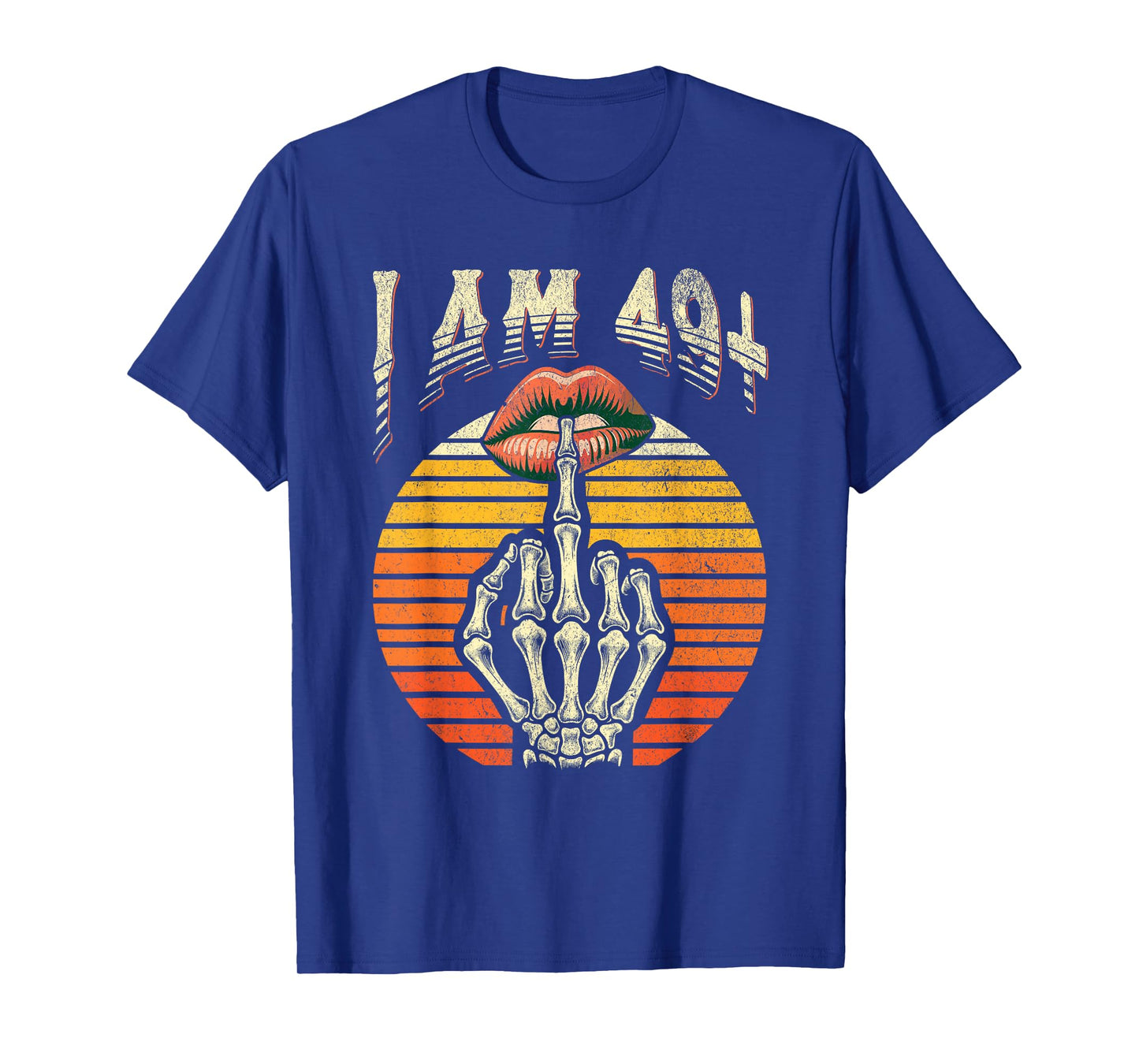 50th Birthday I Am 49 Plus 1 Middle Finger Vintage 49+1 T-Shirt