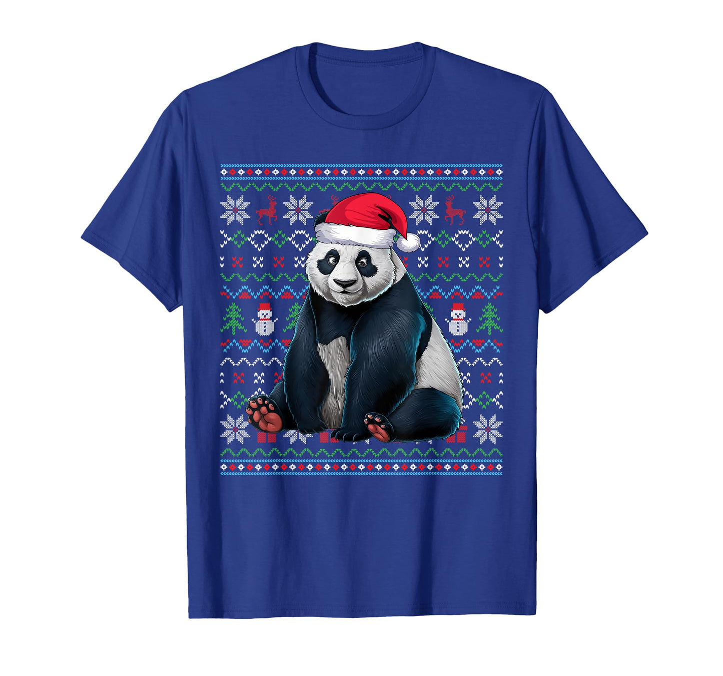Ugly Panda Lovers Xmas Sweater Santa Christmas T-Shirt
