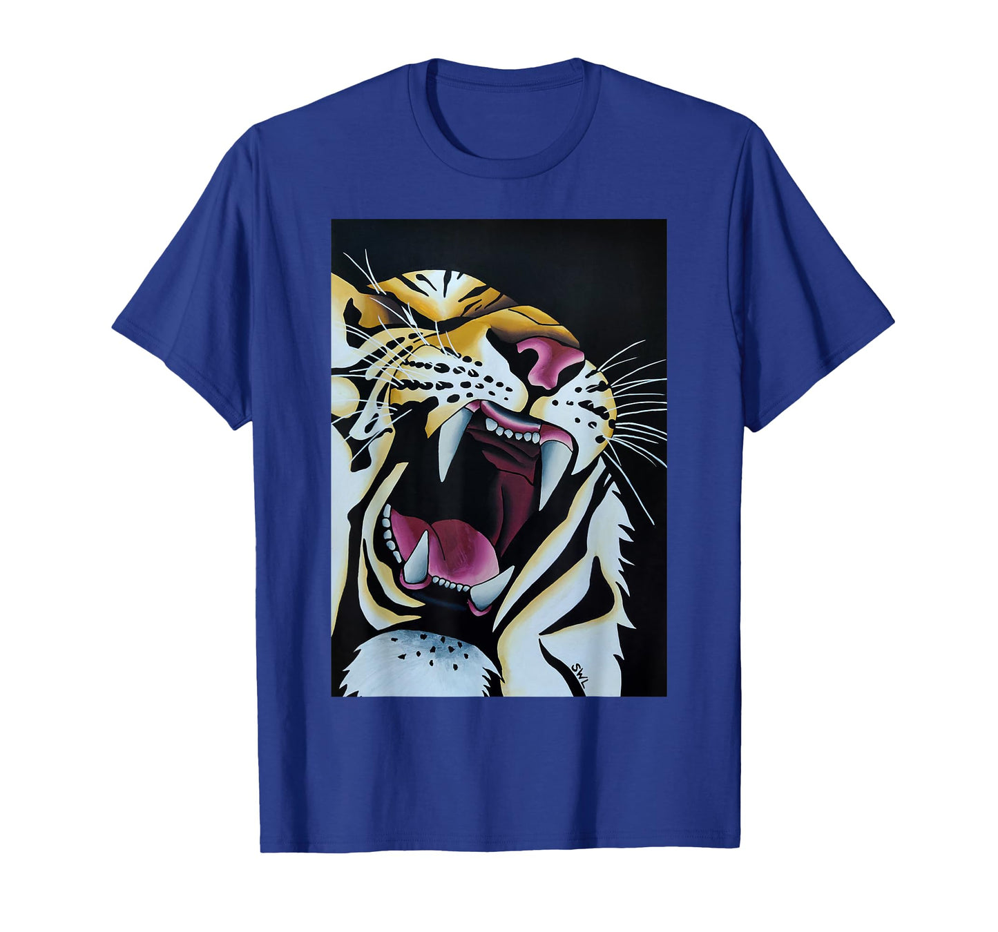 Tiger Art Wildlife Roar Graphic for Bold Tiger Decor Style T-Shirt