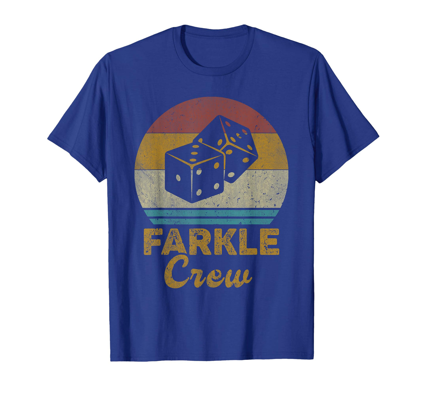 Farkle Crew Vintage Farkle Dice Game Mens Womens T-Shirt