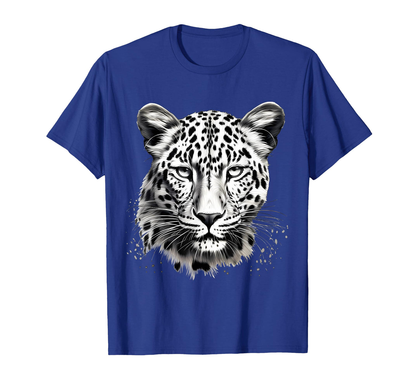 Leopard Drawing Savanna Artwork Nature Wildlife Portrait T-Shirt