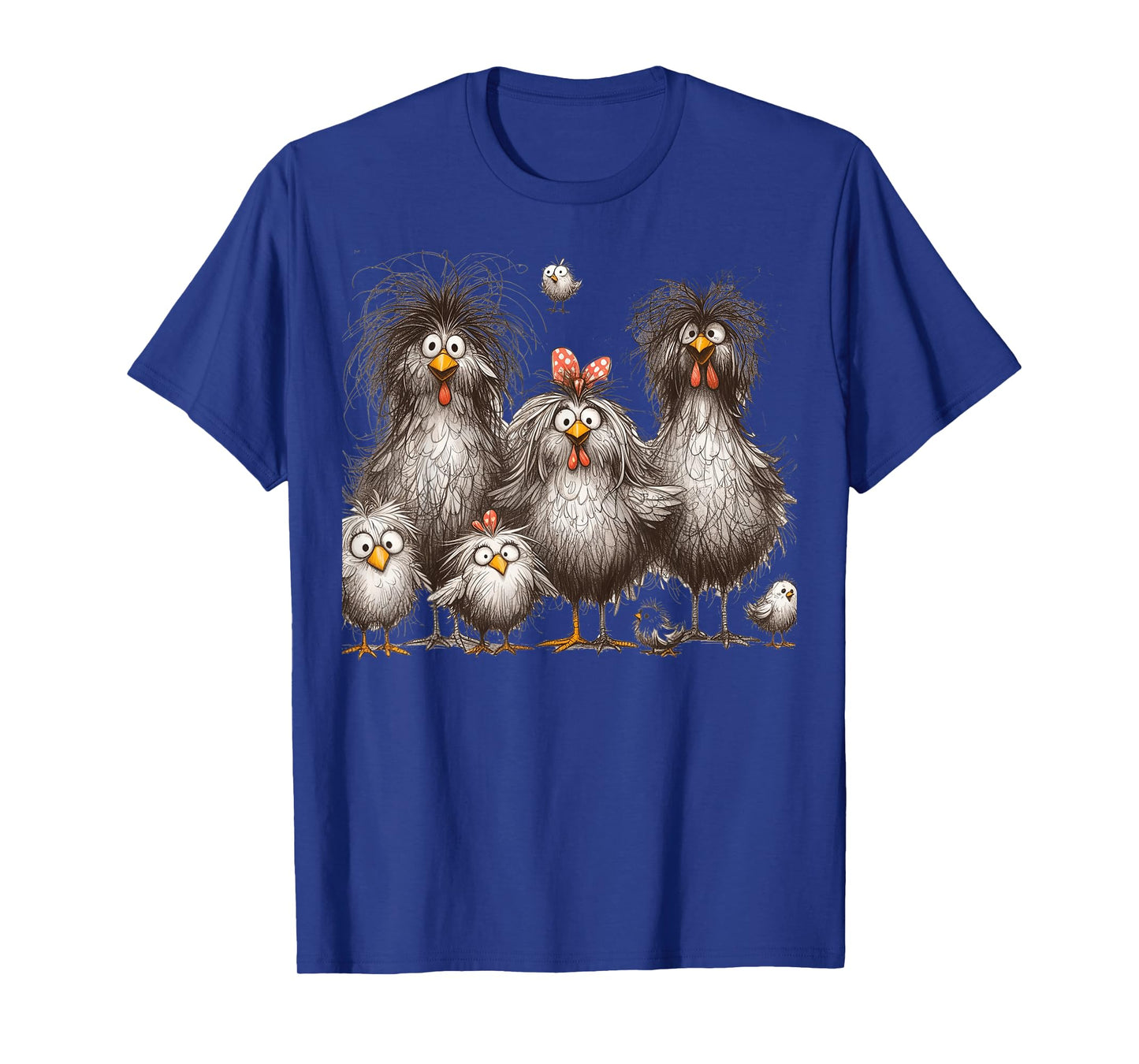 Eagerlys Colorful Funny Chicken Art,for Men Women Kids T-Shirt