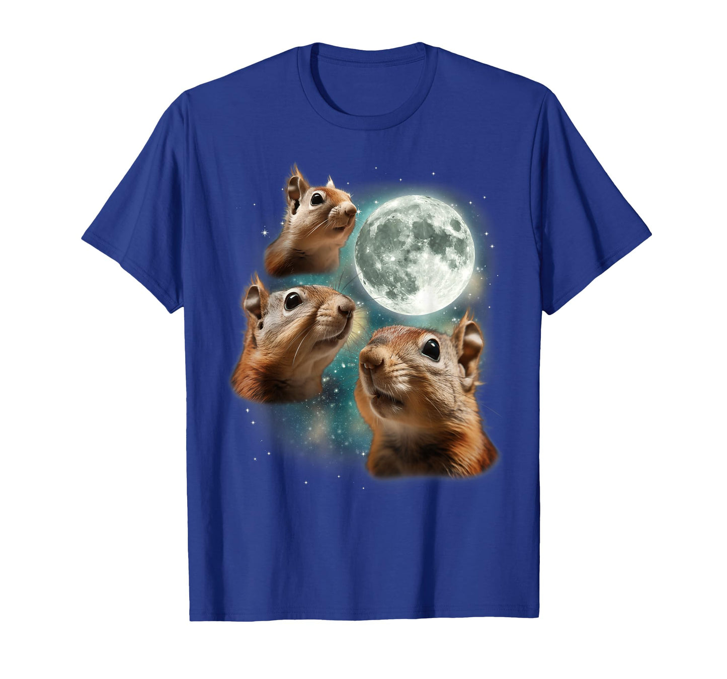 3 Squirrel Moon | Three Howling Nuts Funny Wildlife Squirrel T-Shirt