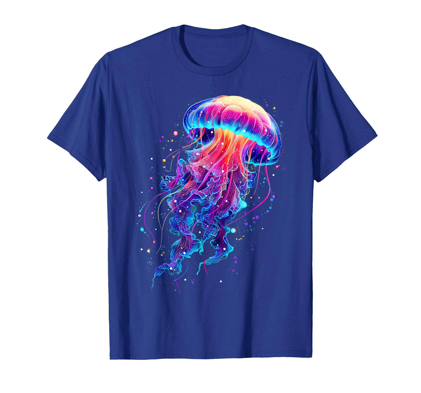Retro Jellyfish Rainbow Sea Ocean Lover Men Women Kids T-Shirt
