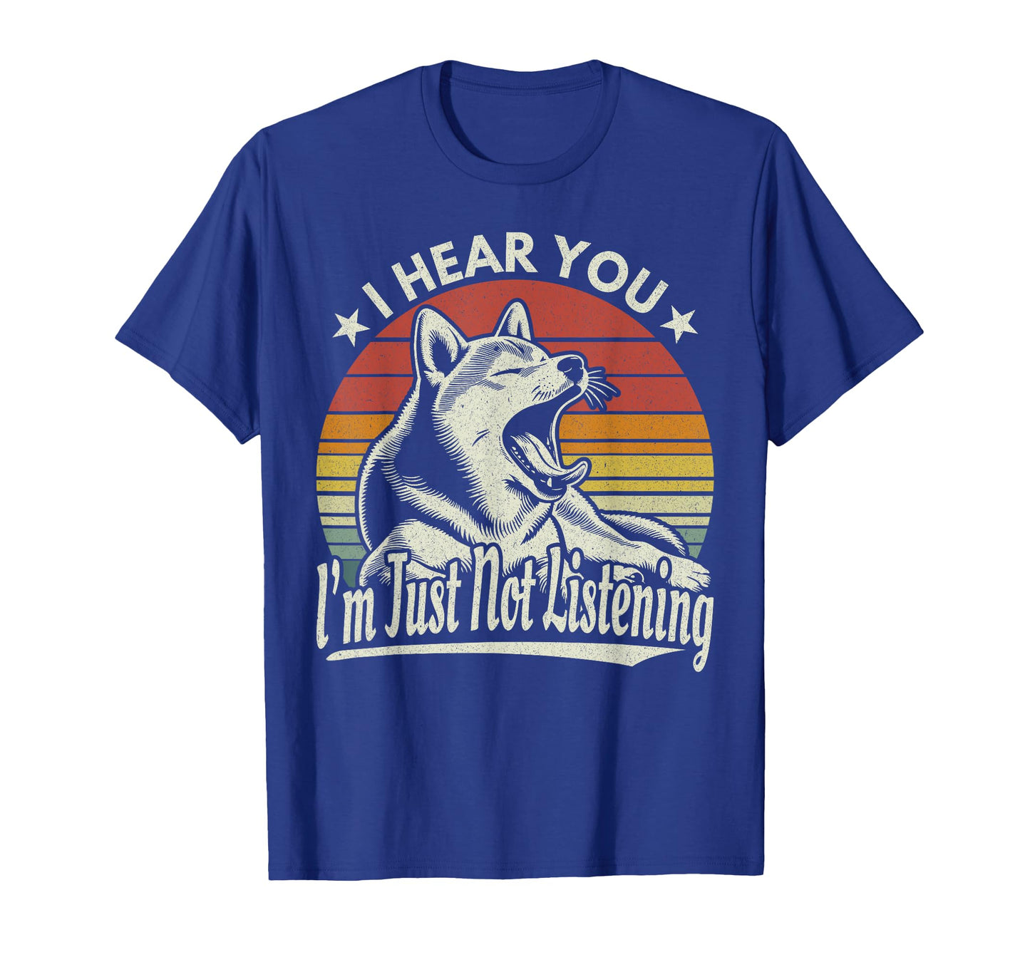 Yawn Shiba Inu / Akita Dog I Hear You I'm Just Not Listening T-Shirt