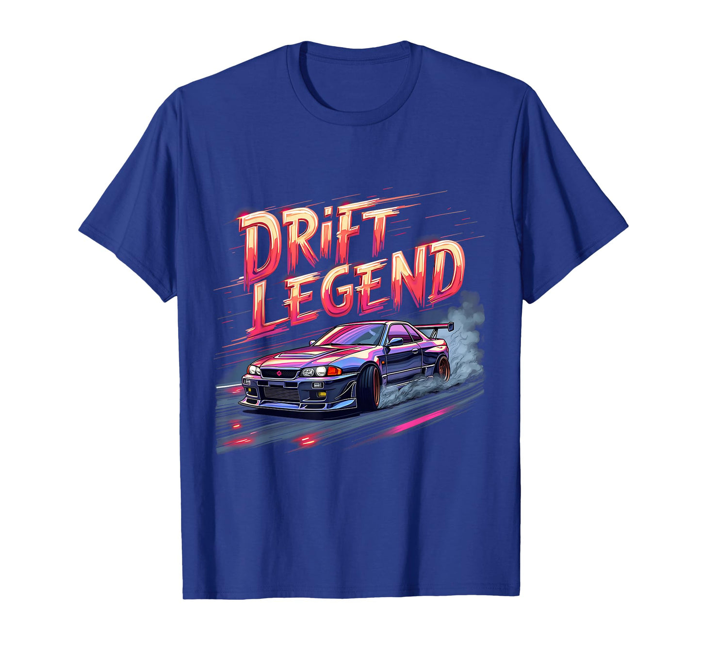 Drift Legend Retro JDM Racer Neon Car Motorsport Design T-Shirt