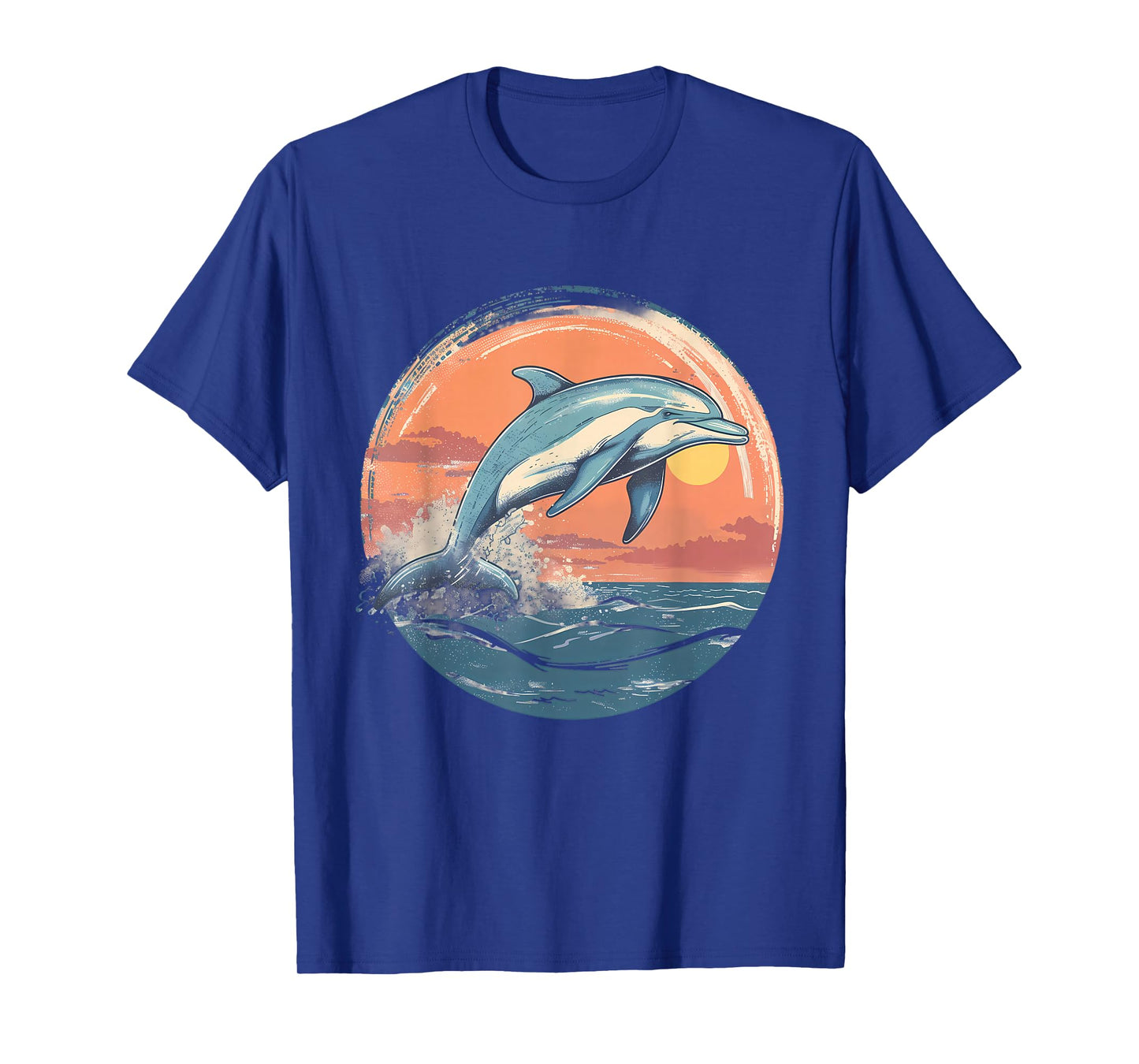Dolphin Sunset Ocean Sea Dolphin Sea Ocean Animal Lover T-Shirt