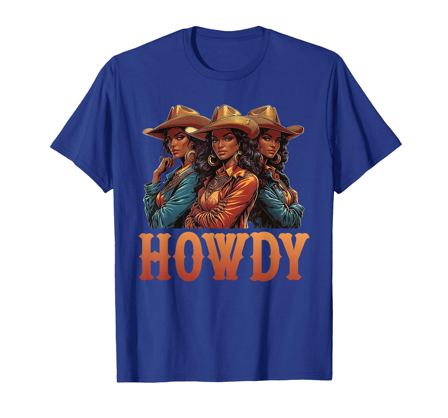African Melanin Cowgirl Rodeo Western Black History Month T-Shirt