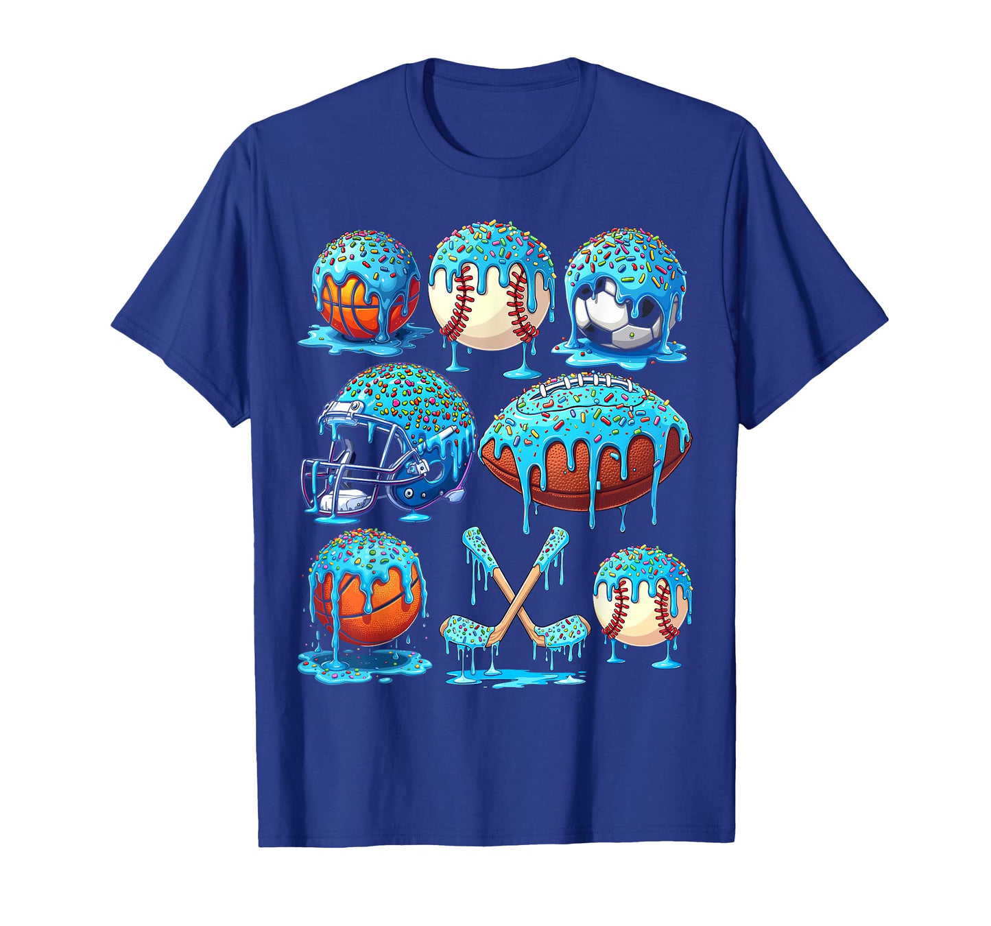 Sports Drip Boys Girls Ice Cream Drip With Sprinkles Summer T-Shirt