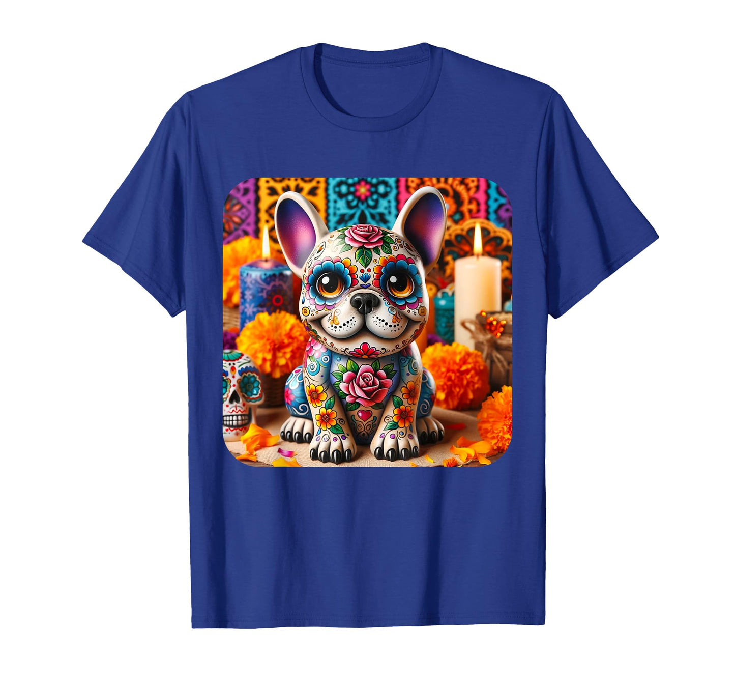 Sugar Skull Frenchie T-Shirt