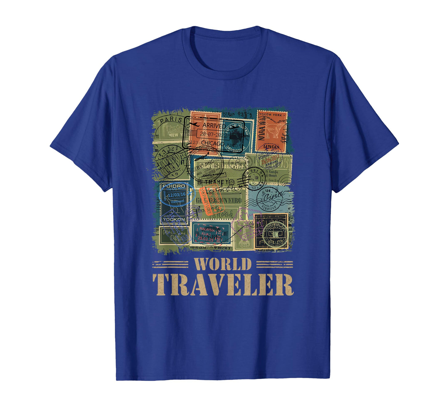 Stamp Collector World Traveler Passport Stamp Lover T-Shirt