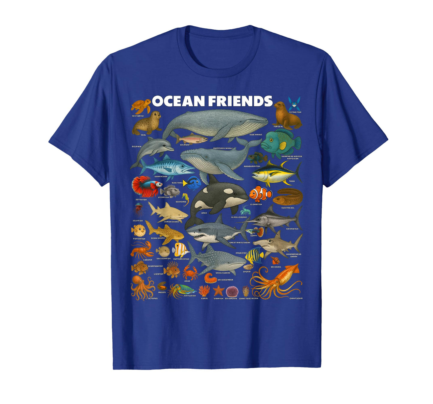 Ocean Friends: Amazing Sea Life for Kids from Tiny to Giant T-Shirt