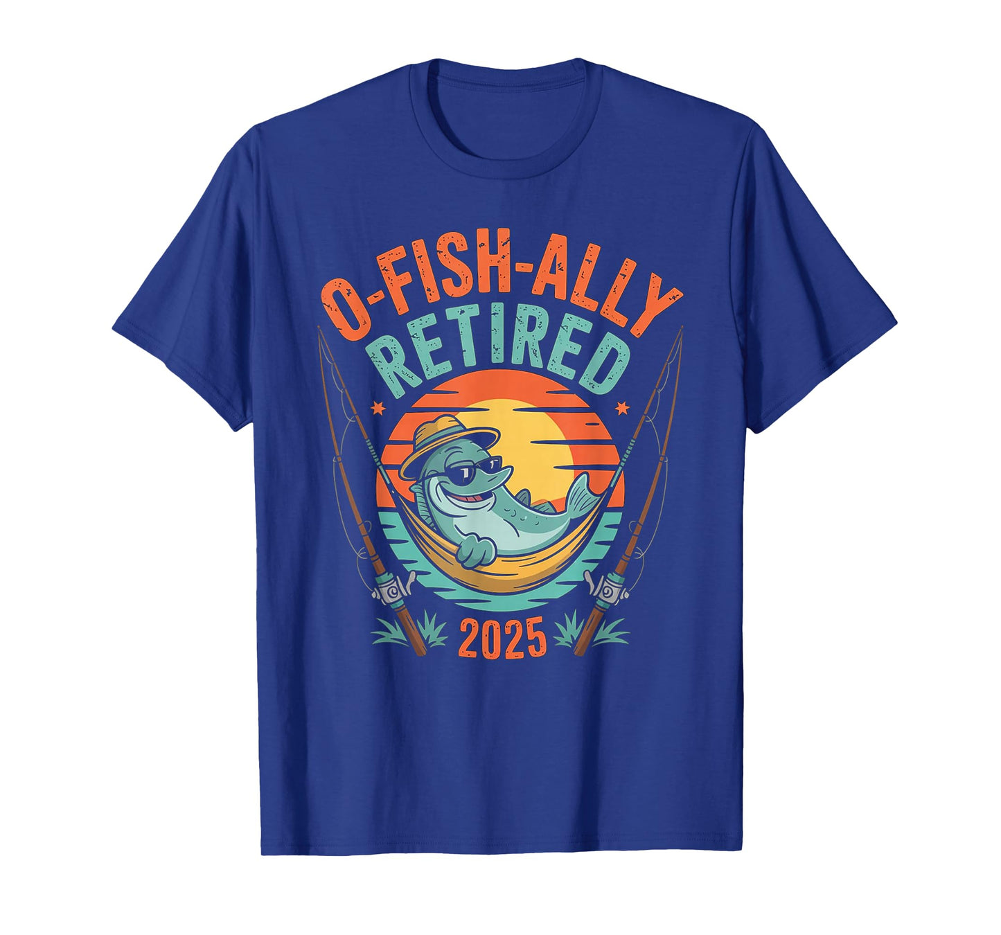 O-Fish-Ally Retired 2025 Funny Retirement Design T-Shirt