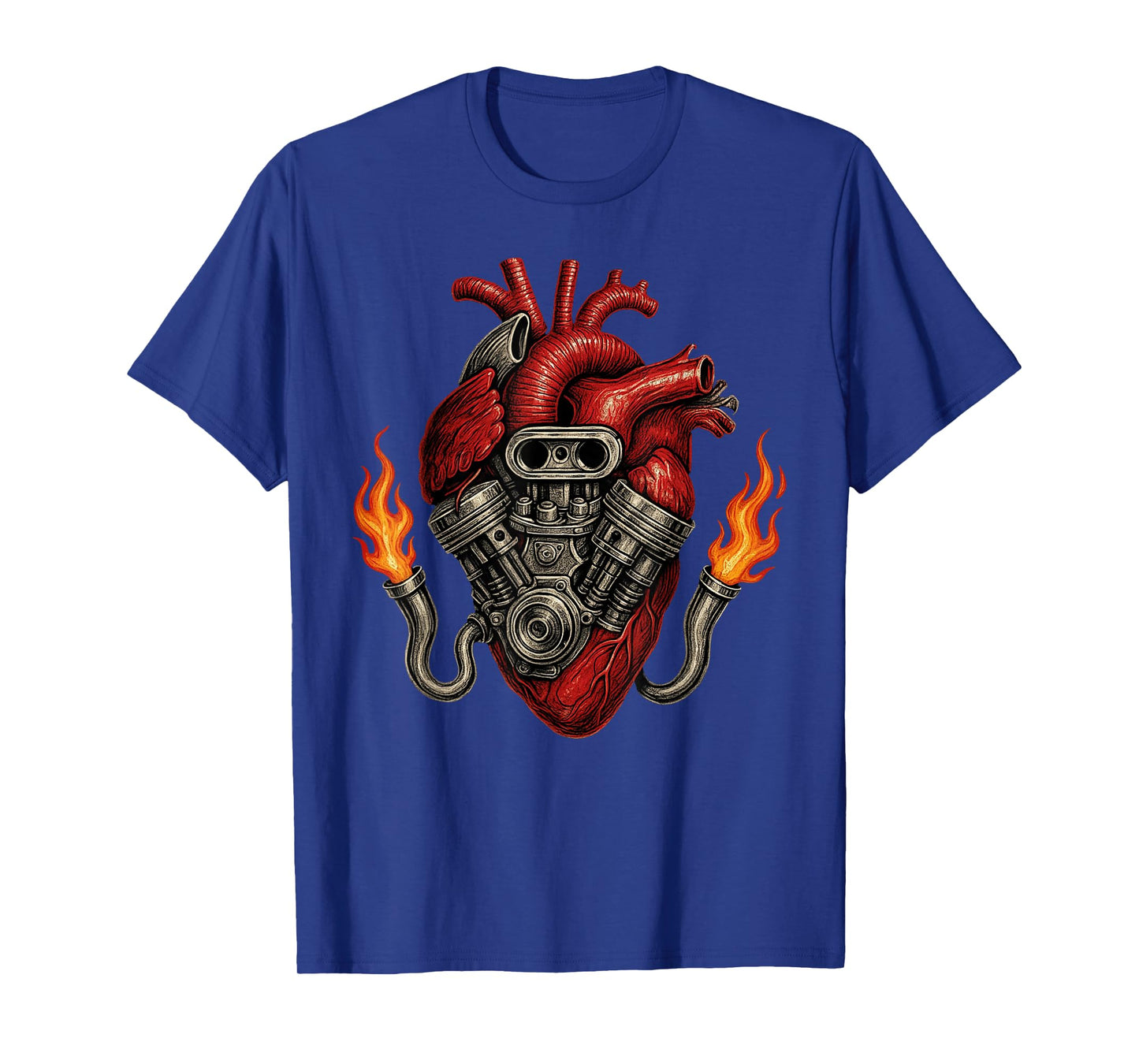 Heart of Car Mechanic Engine, Auto Car Garage Lover T-Shirt