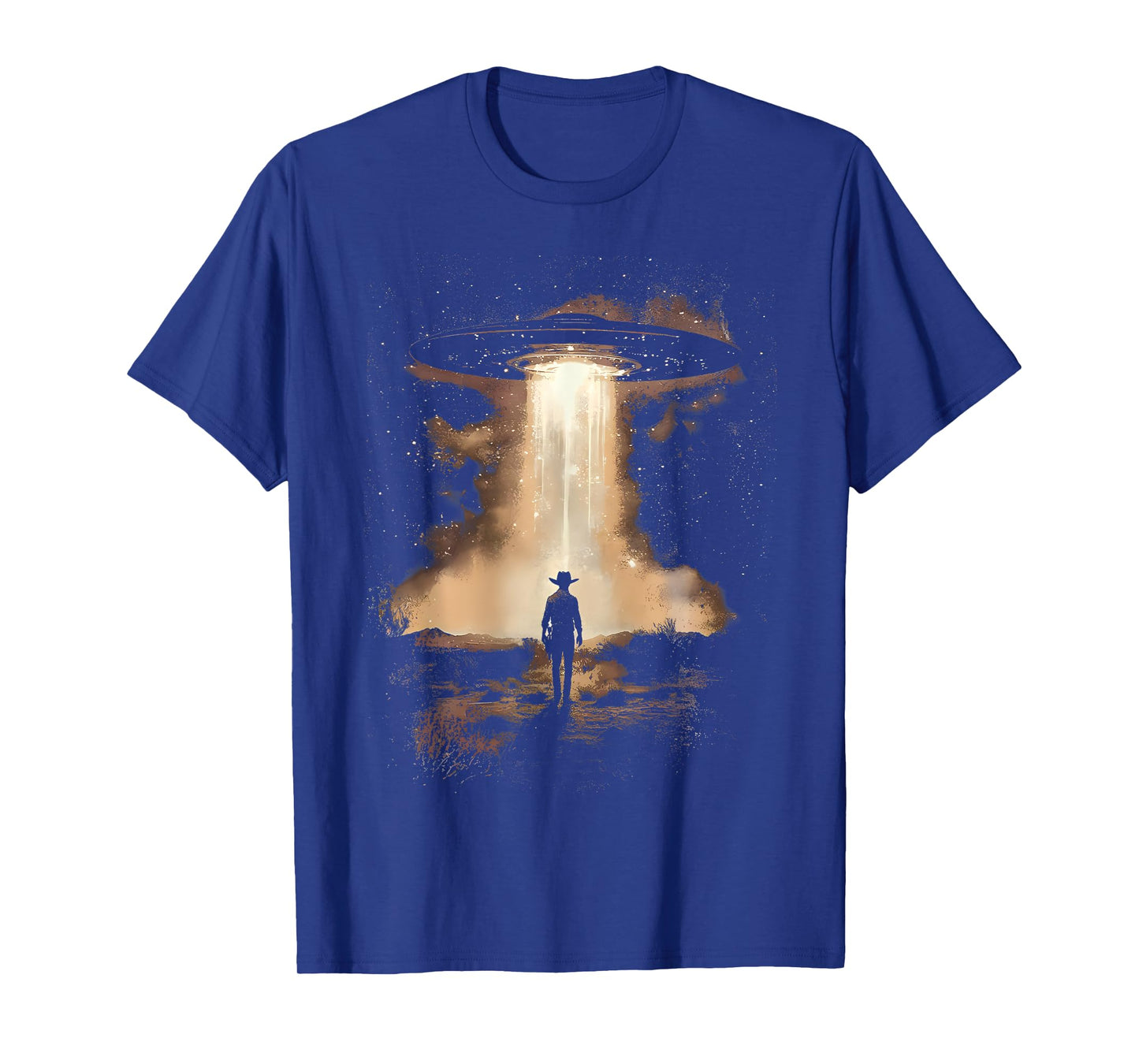 UFO Cowboy Retro Western Country Vintage Rodeo Wild West T-Shirt