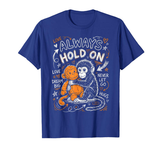 Punch Monkey Cute Baby Funny Animal T-Shirt - T-Shirt | Royal