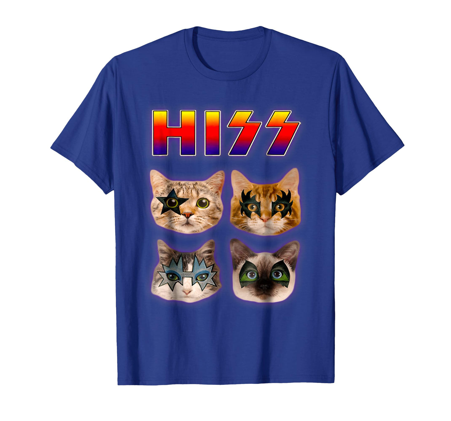 Hiss Funny Cats Kittens Rock Rockin T-Shirt