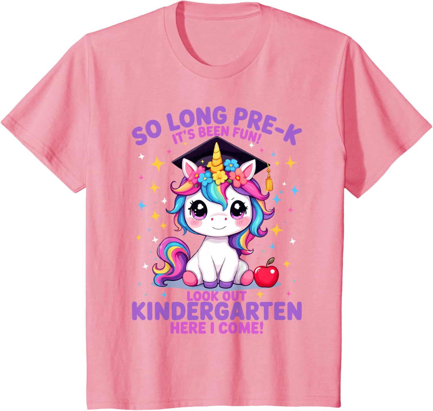 So Long Pre-K Graduation for Girls PreK Graduates Unicorn T-Shirt