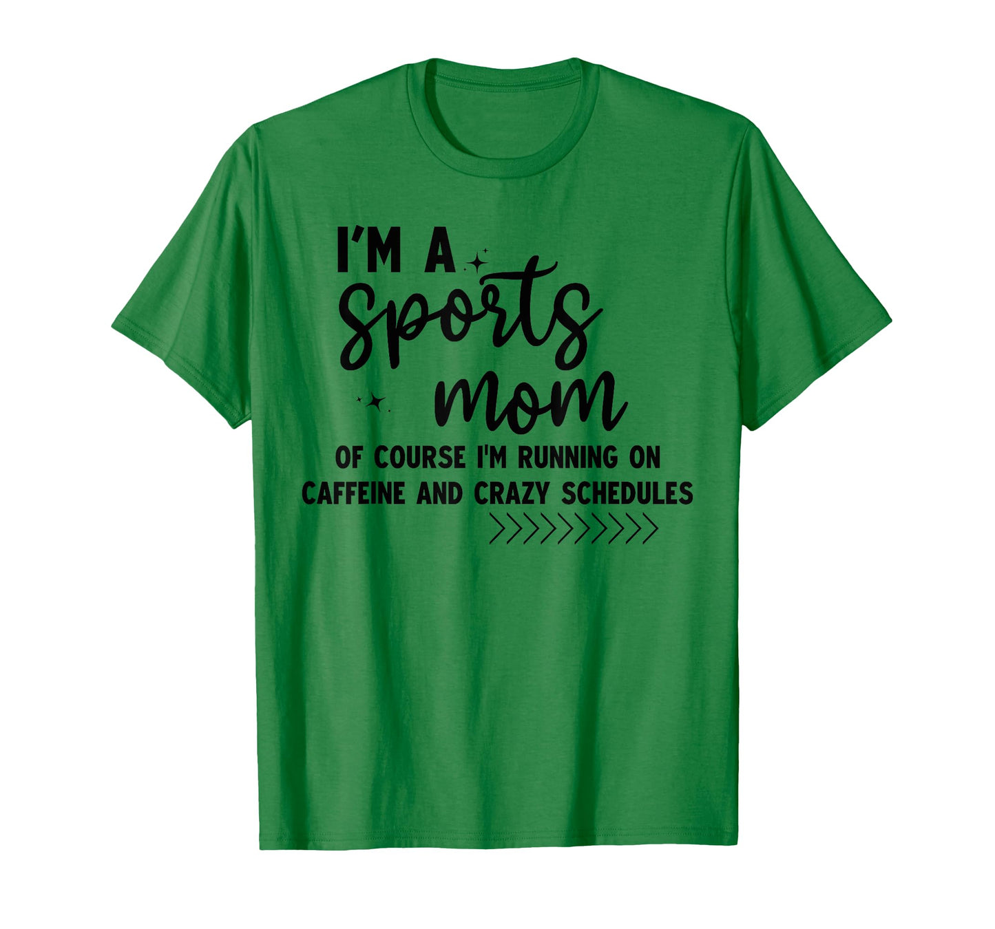 Retro I'm A Sports Mom Of Course I’m Running On Caffeine T-Shirt