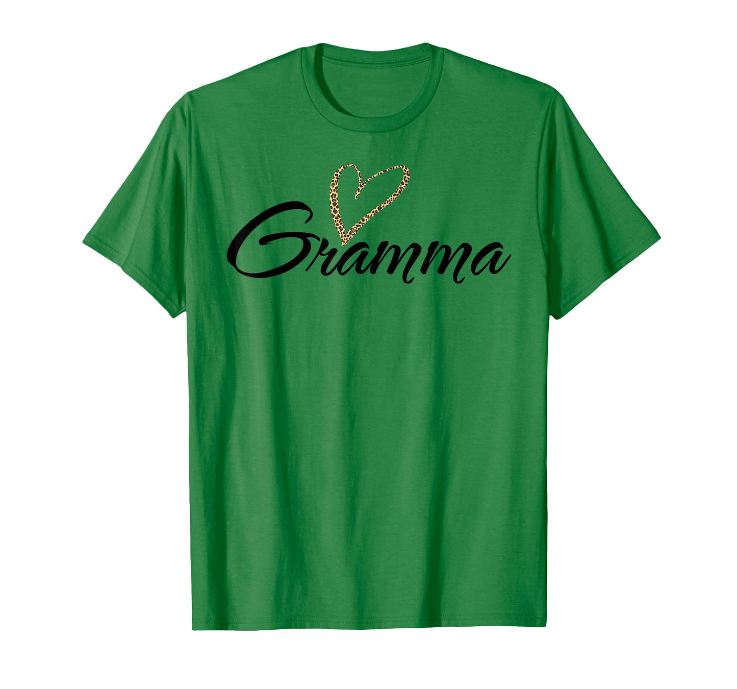 Gramma with Leopard Print Heart Fun Aunt Grandma Mom Gift T-Shirt