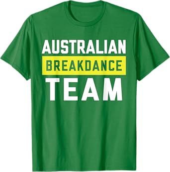 Australian Breakdancing Costume Team Break Dancer Matching T-Shirt