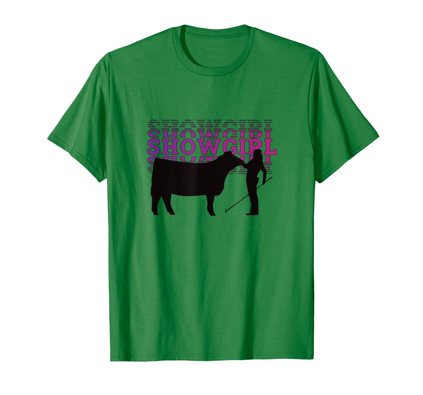 Showgirl Livestock Cattle Showing - Fun Show Cattle T-Shirt