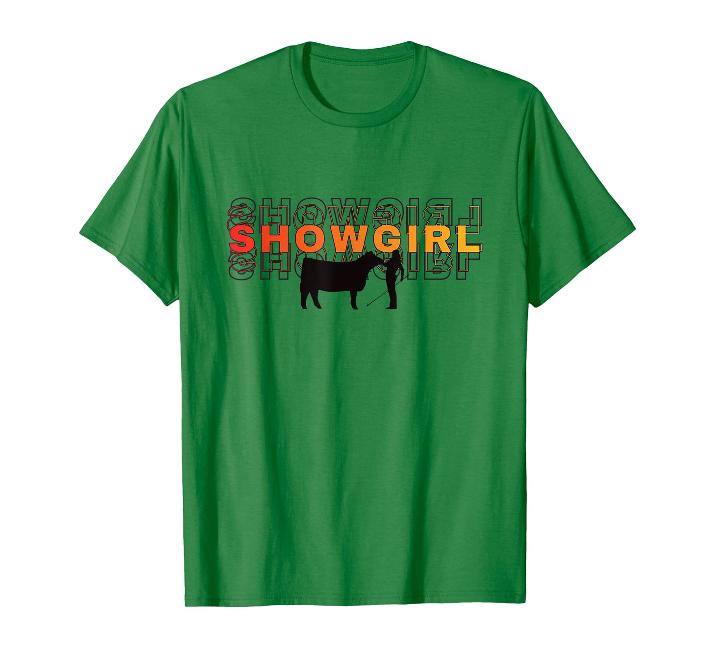 Showgirl Livestock Cattle Showing - Fun Show Cattle T-Shirt