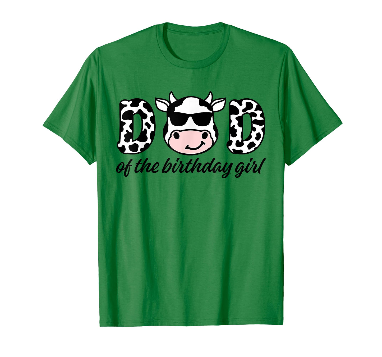 Cow Dad Birthday Family Matching Mothers Day Boy Girl Farm T-Shirt