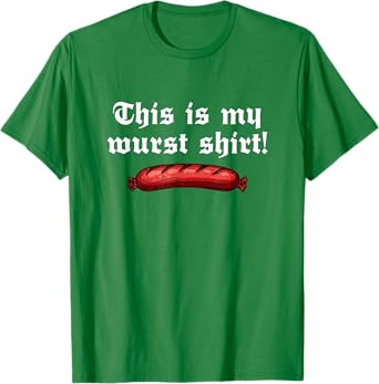 Funny German Oktoberfest Outfit - This Is My Wurst T-Shirt