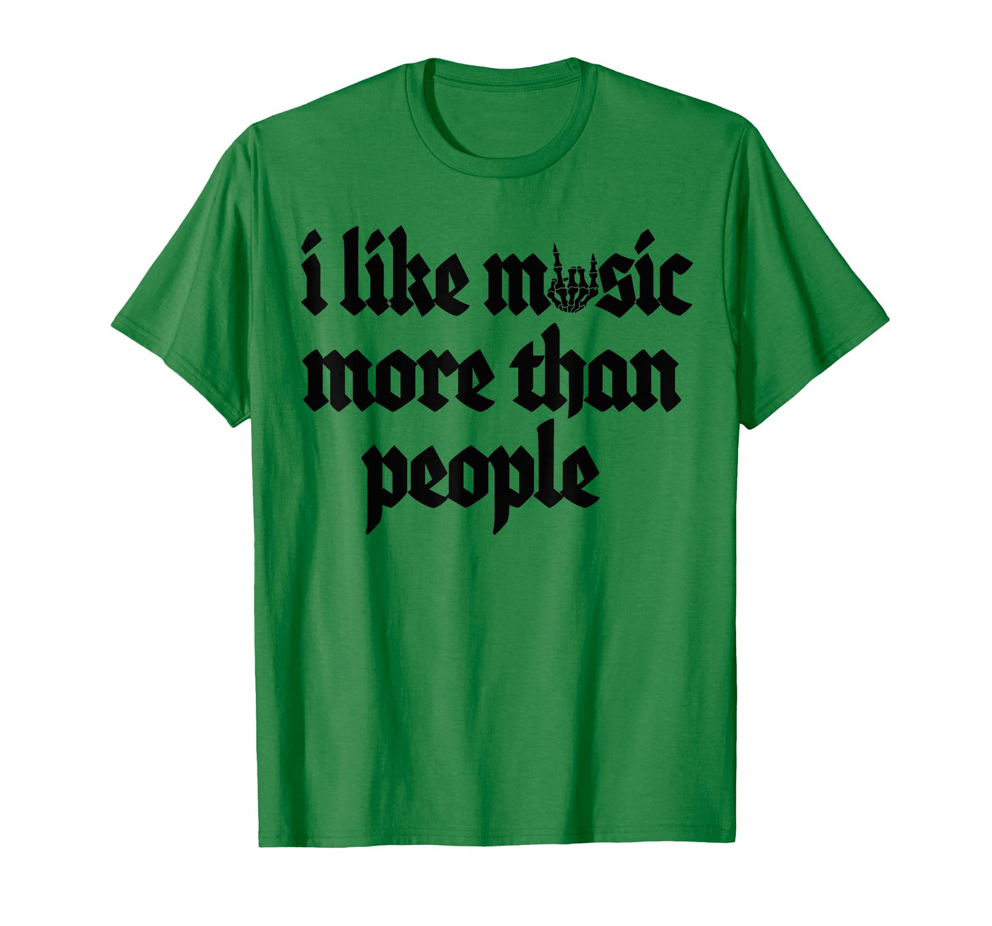 I Like Music More Than People Art Simple Music Mood T-Shirt